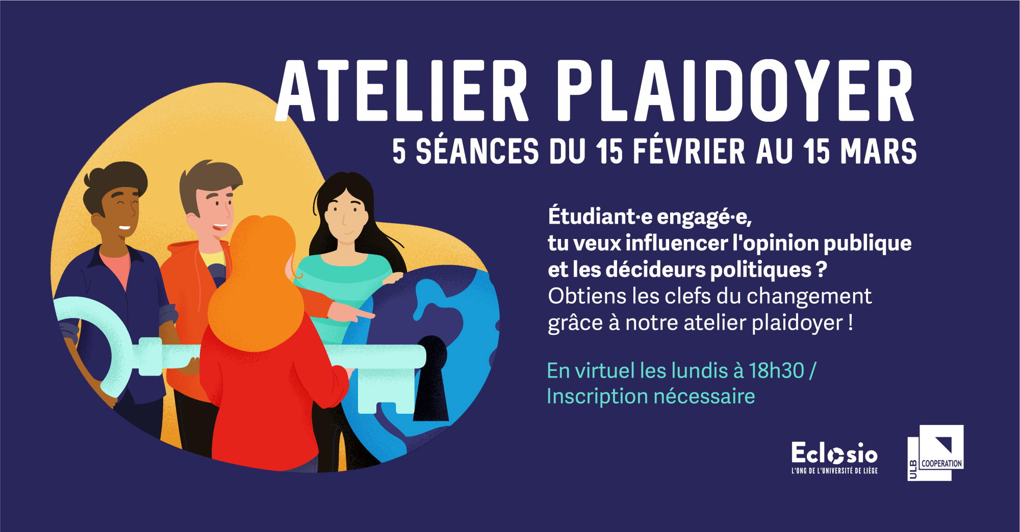 Atelier plaidoyer de ULB-Coopération et Eclosio