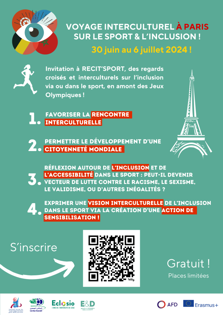 RECIT-Sport à Paris - rencontre interculturelle sur l'inclusion dans ou via le sport