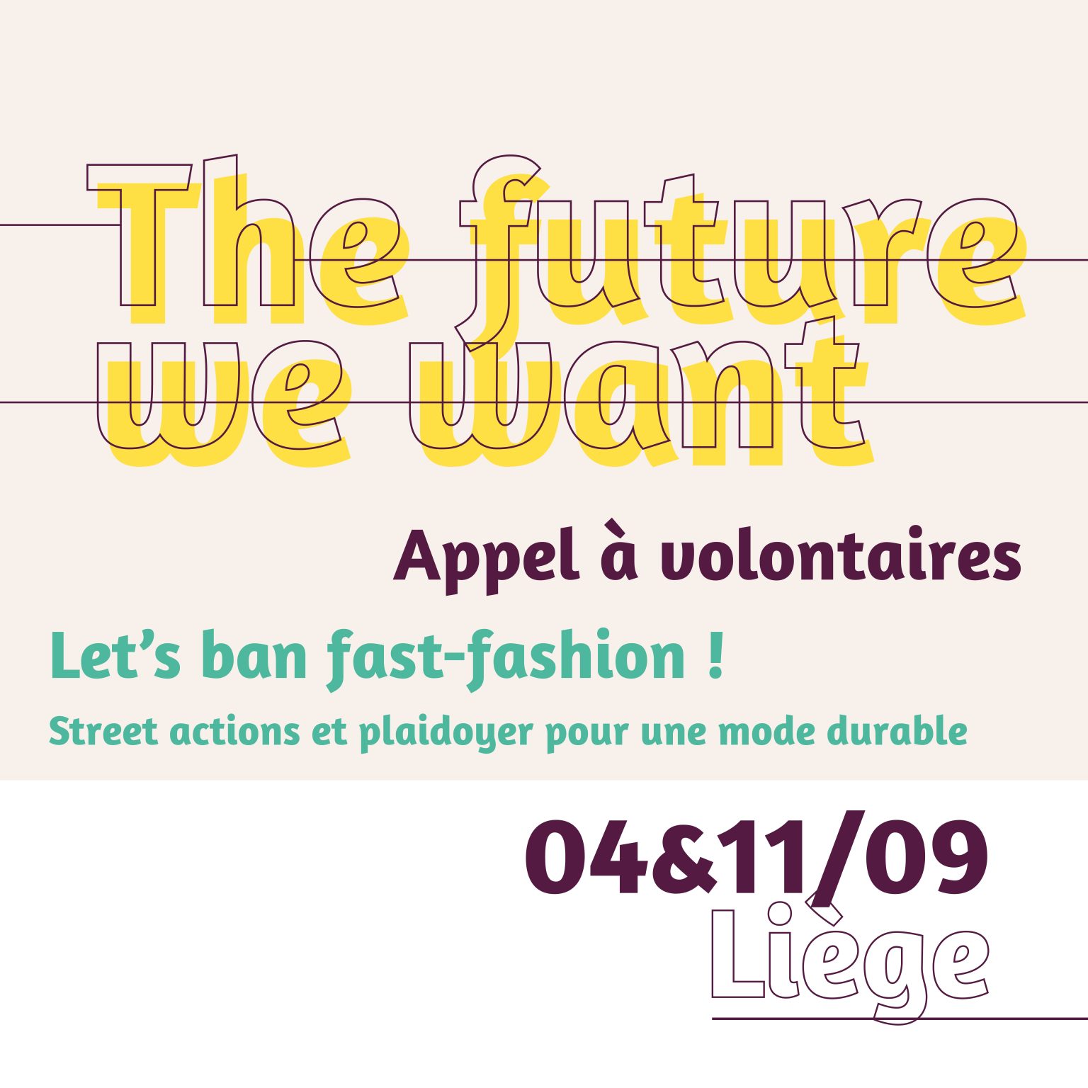 Bénévoles : we need you for The Future We Want !