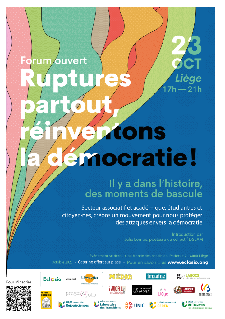 Affiche - FORUM - ruptures partout réinventons la démocratie