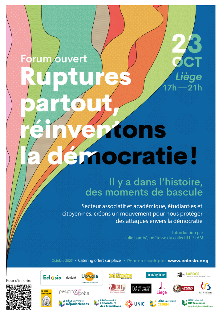 Affiche - FORUM - ruptures partout réinventons la démocratie